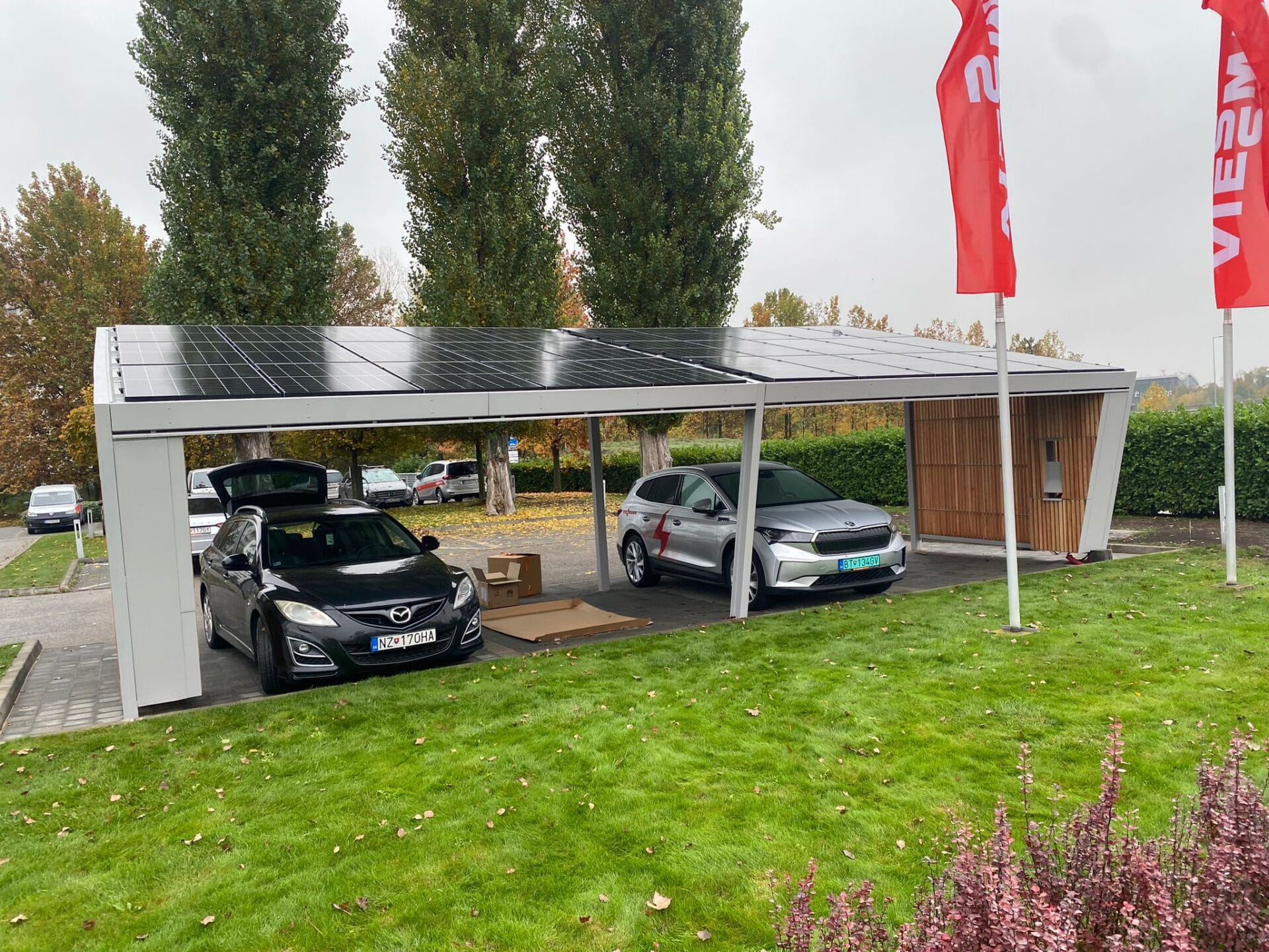 Viessmann - carport - fotovoltická elektráreň